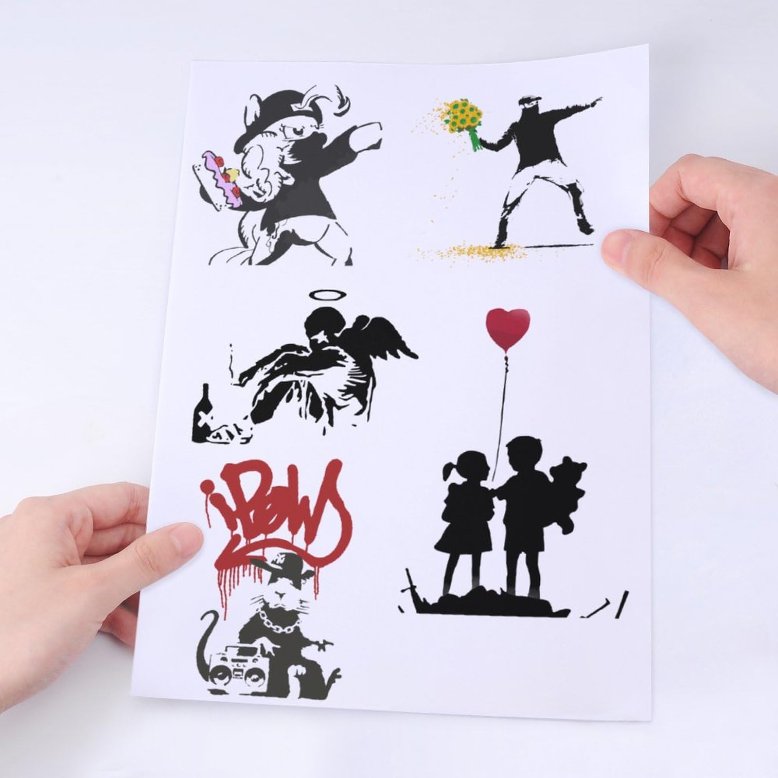 Amazon.co.jp: スーツケースステッカー Banksy バンクシー